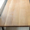 Biurko stolik z litego drewna dębowe 130x70 w stylu industrialnym FV23 zdjęcie 3