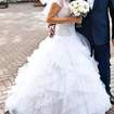 Suknia ślubna z gorsetem 38 + GRATISY poduszka wachlarz zdjęcie 3
