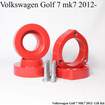 Lift Zawieszenia VW Golf 7 MK7 2012- Podniesienie KIT Dystanse Zwiększenie Prześwitu Jak Podniesc zdjęcie 2
