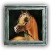 Portret konia - olej na płótnie zdjęcie 2