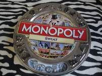 Gra Monopoly świat , metalowe pudełko