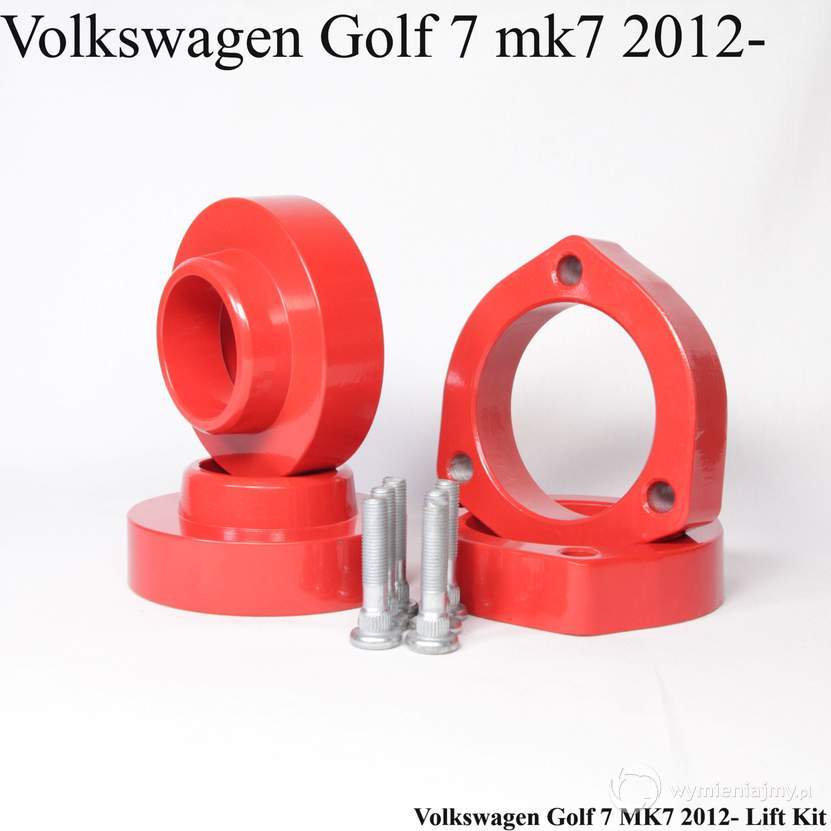 Lift Zawieszenia VW Golf 7 MK7 2012- Podniesienie KIT Dystanse Zwiększenie Prześwitu Jak Podniesc zdjęcie 1