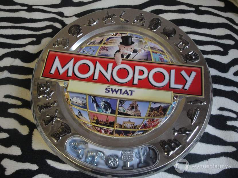 Gra Monopoly świat , metalowe pudełko zdjęcie 1